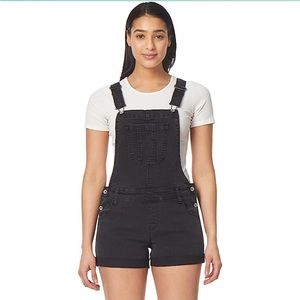 Black WallFlower Overalls (Shorts)